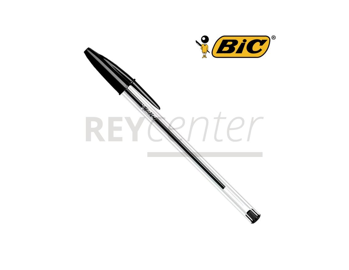 Boligrafo Bic Cristal Metalizado + 2 Recargas Negro Pack. Bolígrafos bic de  tinta . La Superpapelería