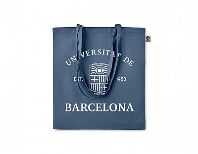 Bolsa de tela color azul 