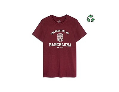 Camiseta color burdeos  ECO