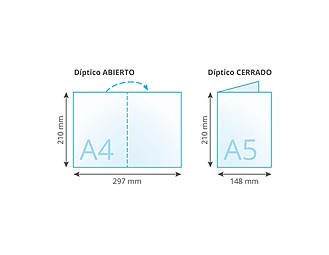 Trípticos A4 plegados