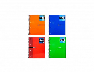 Cuaderno Enri cuadros 5 colores A4