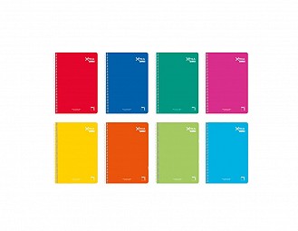 Cuaderno Enri cuadros 5 colores A4