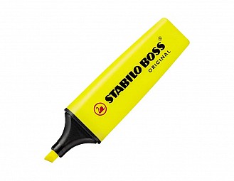 Marcador fluorescente stabilo boss original pastel Amarillo