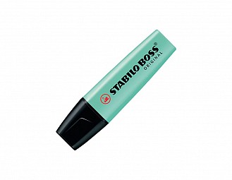 Marcador fluorescente stabilo boss original pastel azul nublado