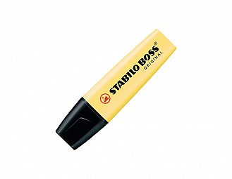 Marcador fluorescente stabilo boss original pastel Amarillo