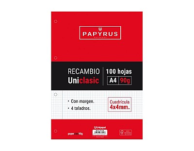 Recambio 100h Papyrus 4x4 con margen